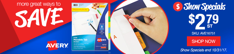 Avery 8-Tab Moveable Dividers