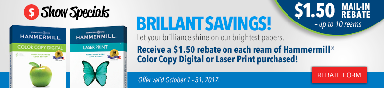 Hammermill Color Copy and Laser Print Rebate Offer