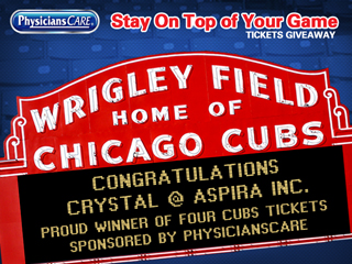 PhysiciansCare Cubs Tickets Giveaway