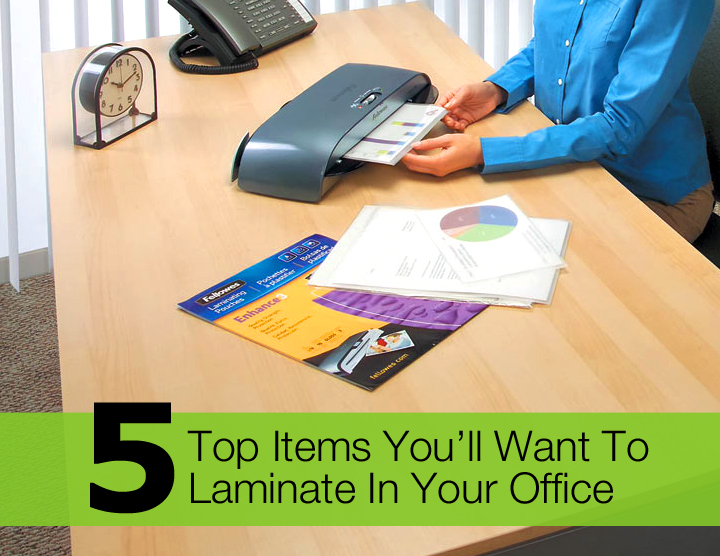 Top Items to Laminate in the Office