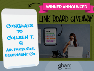 Ghent Link Board Giveway Winner Announced