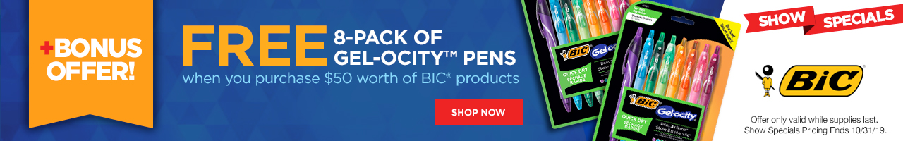 Bonus Offer - Free Gelocity Pens with $50 purchase